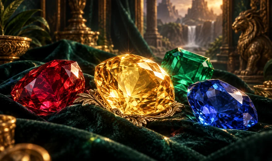 Fortune Gems အတွက် theme concept illustration