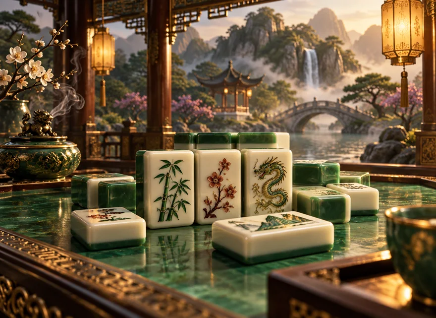 Mahjong Ways အတွက် theme concept illustration