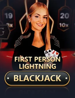 First Person Lightning Blackjack — Evolution ဘလက်ဂျက်